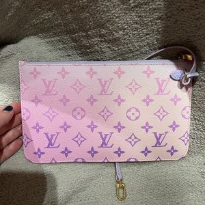 SOLD Louis Vuitton Pastel Sunrise Neverfull Pouch